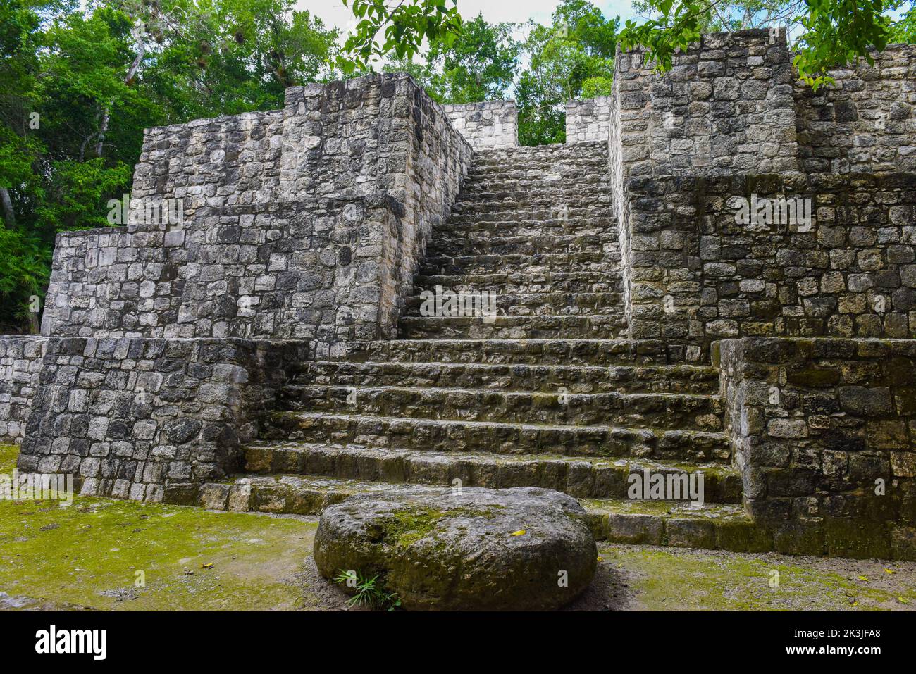 Calakmul, site archéologique Maya, État de Campeche, Mexique Banque D'Images