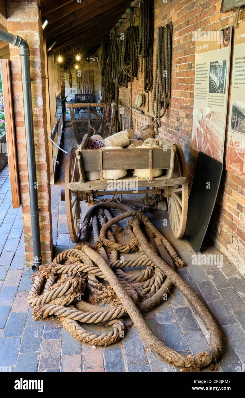 Exposition sur la fabrication de films au musée Bewdley, Bewdley, Worcestershire Banque D'Images