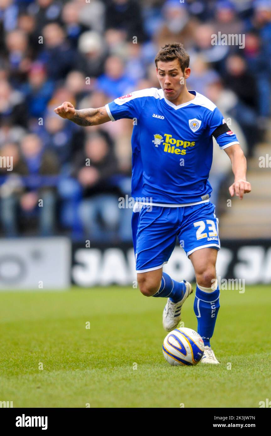 Leicester City Joe Mattock Banque D'Images
