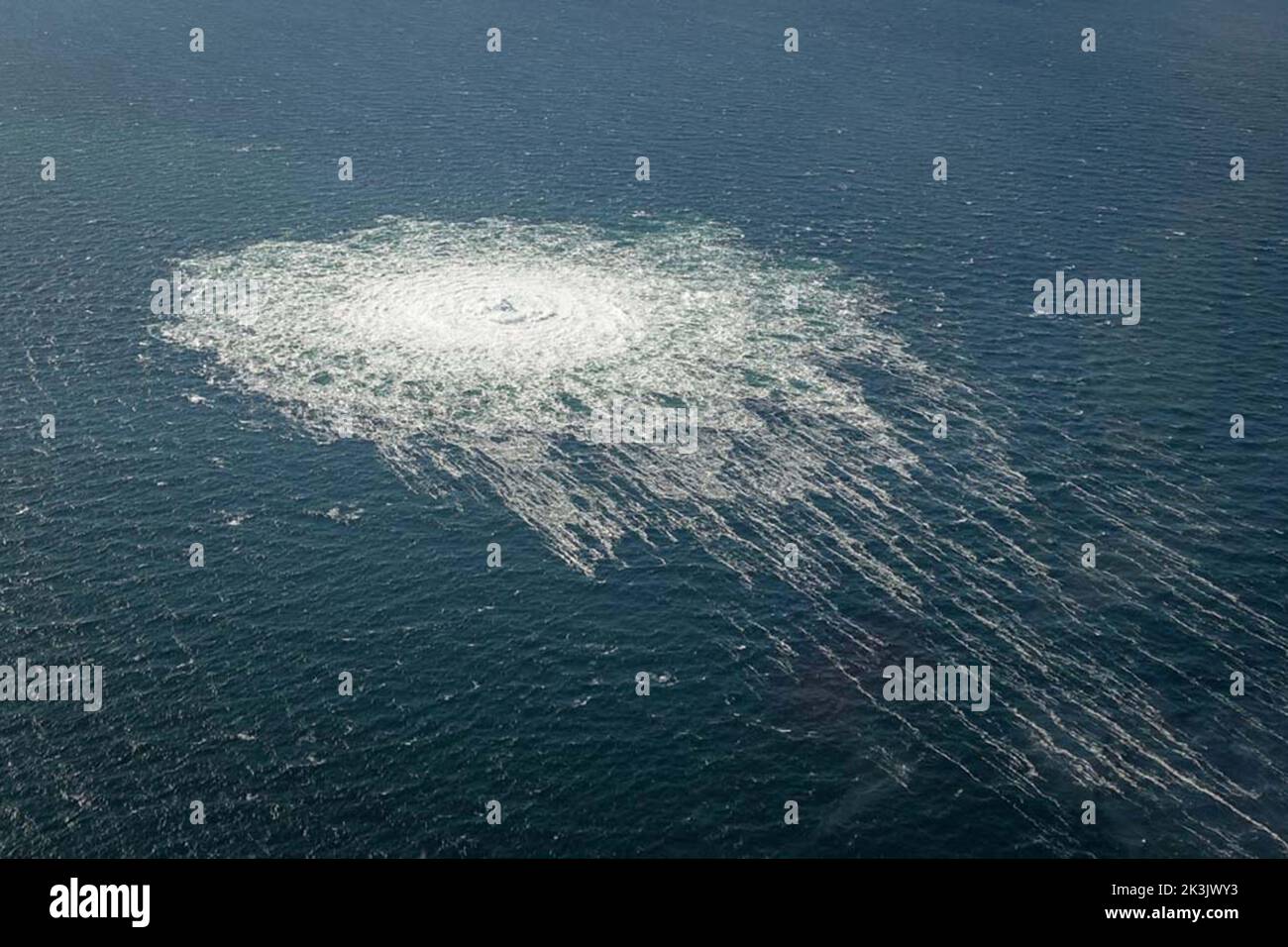 Bornholm, Danemark. 27th septembre 2022. Vue prise d'un intercepteur ...