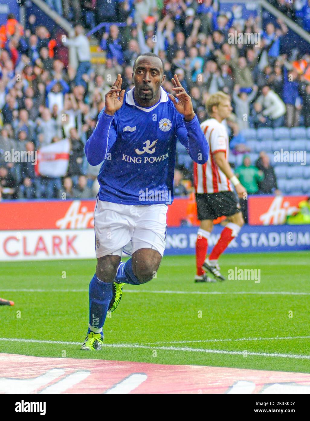 LEICESTER CITY DARIUS VASSELL Banque D'Images