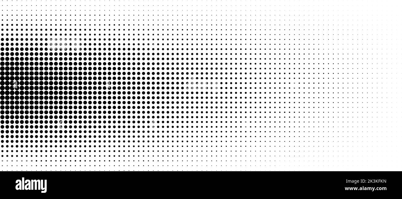 Arrière-plan abstrait dégradé en pointillés demi-tons. Texture de grunge noir et blanc vectoriel Illustration de Vecteur