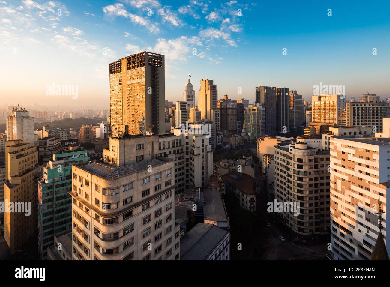 Horizon des bâtiments du centre-ville de Sao Paulo Banque D'Images