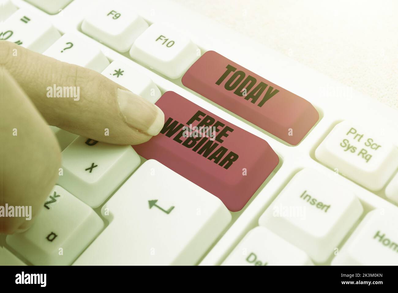 Inspiration montrant le webinaire Sign Free. Séminaire Word for Conférence qui est transmis sur le Web Banque D'Images