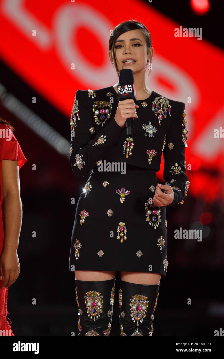 Sofia Carson au Global Citizen Festival 2022 à Central Park sur 24 septembre 2022 à New York. Banque D'Images