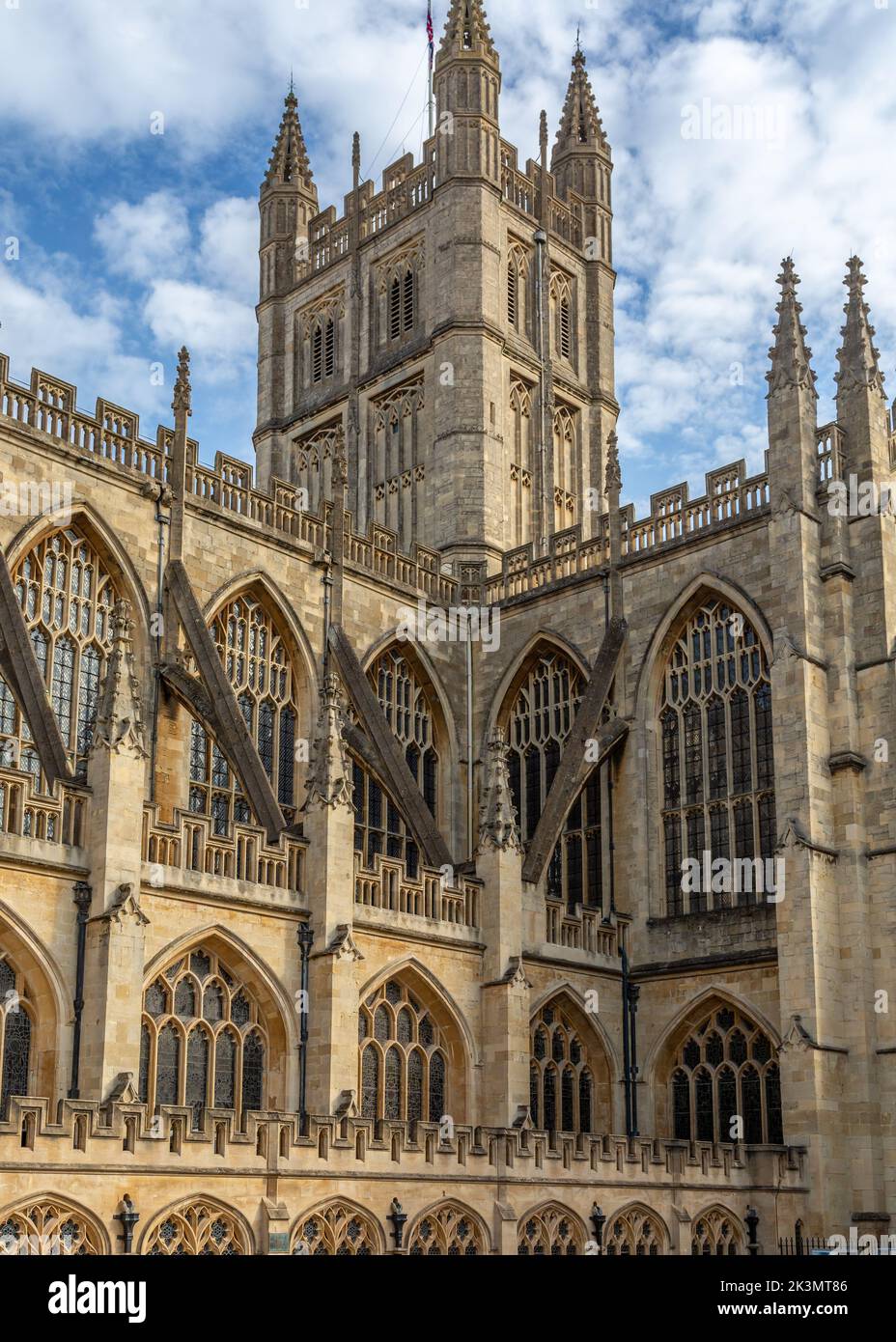 Abbaye historique de Bath à Bath, Somerset, Royaume-Uni. Banque D'Images