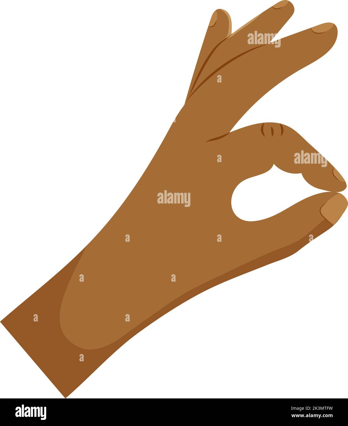 main avec le signe ok Illustration de Vecteur