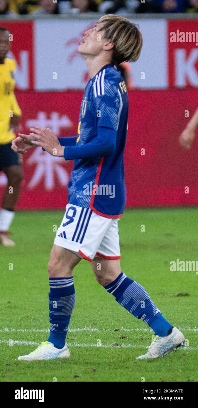 Dusseldorf, Rhénanie-du-Nord-Westphalie, Allemagne. 27th septembre 2022. Dans le match Equateur contre Japon à la coupe Kirin Challenge Cup 2022 à la Merkur Spiel Arena de Dusseldorf, Allemagne. (Image de crédit : © Kai Dambach/ZUMA Press Wire) Banque D'Images