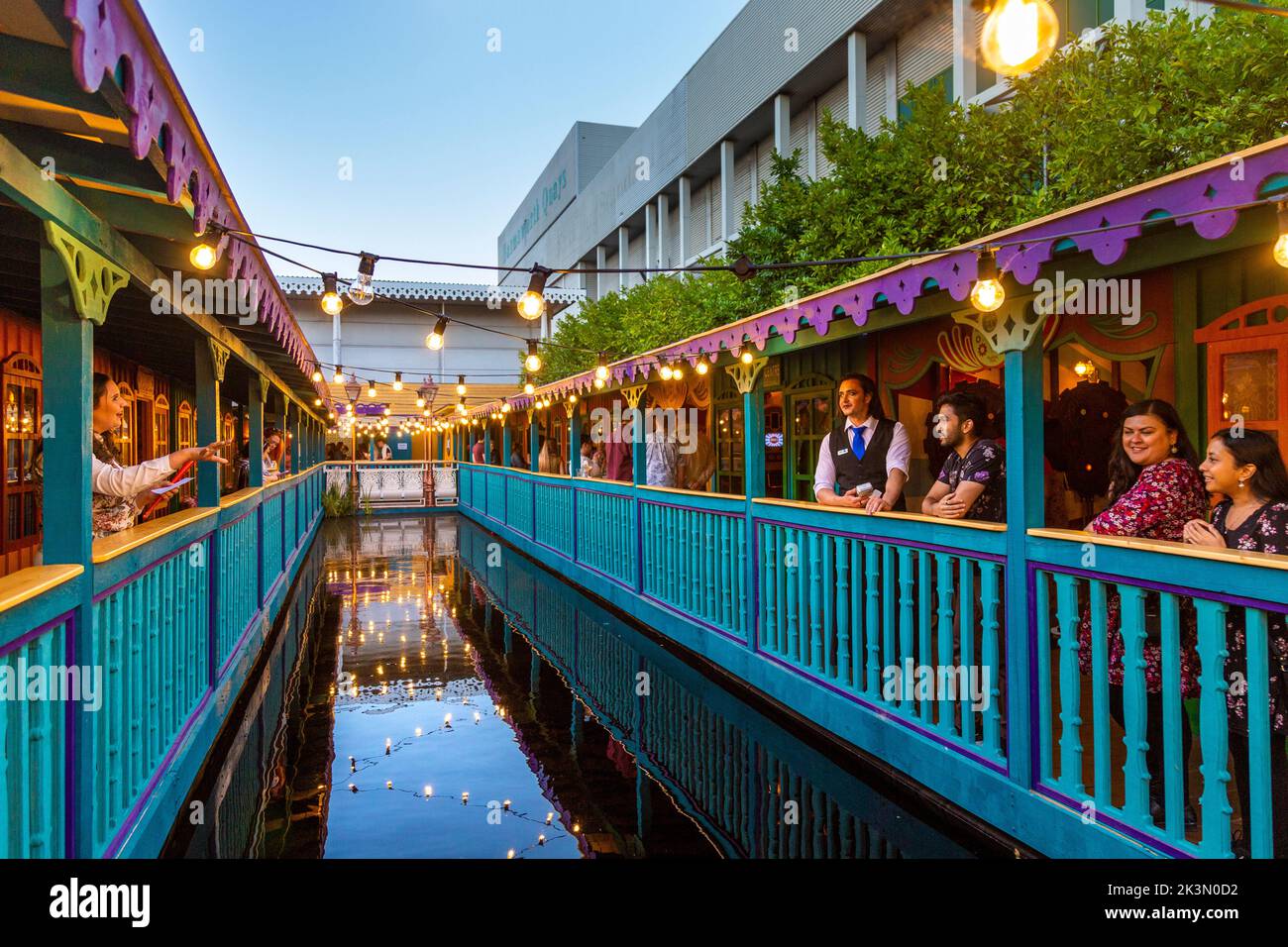 Ensemble d'expériences immersives et ouvertes Phantom Peak, Canada Water, Londres, Royaume-Uni Banque D'Images