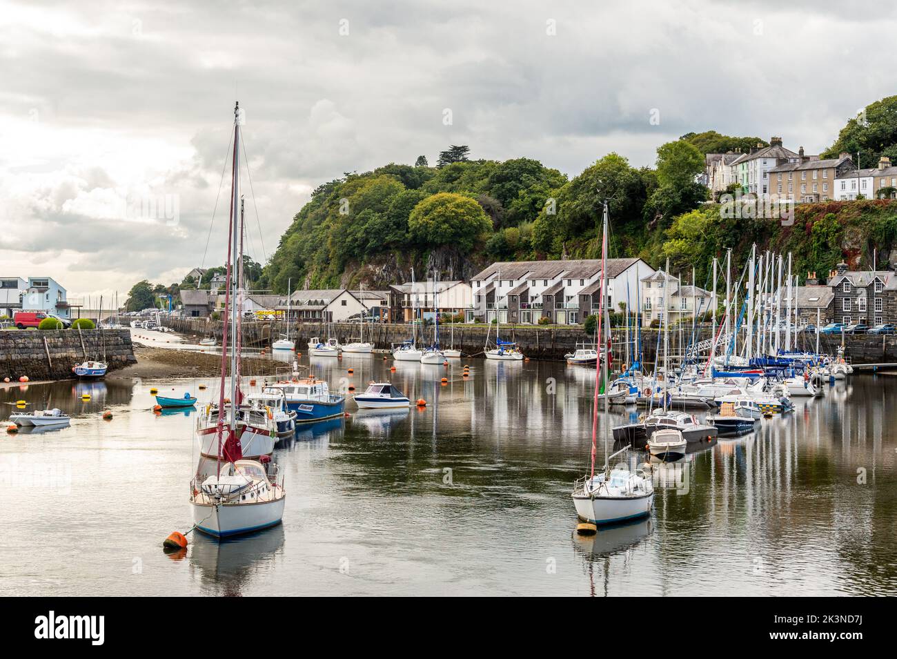 Le port de plaisance de Porthmadog, au nord du pays de Galles, au Royaume-Uni. Banque D'Images