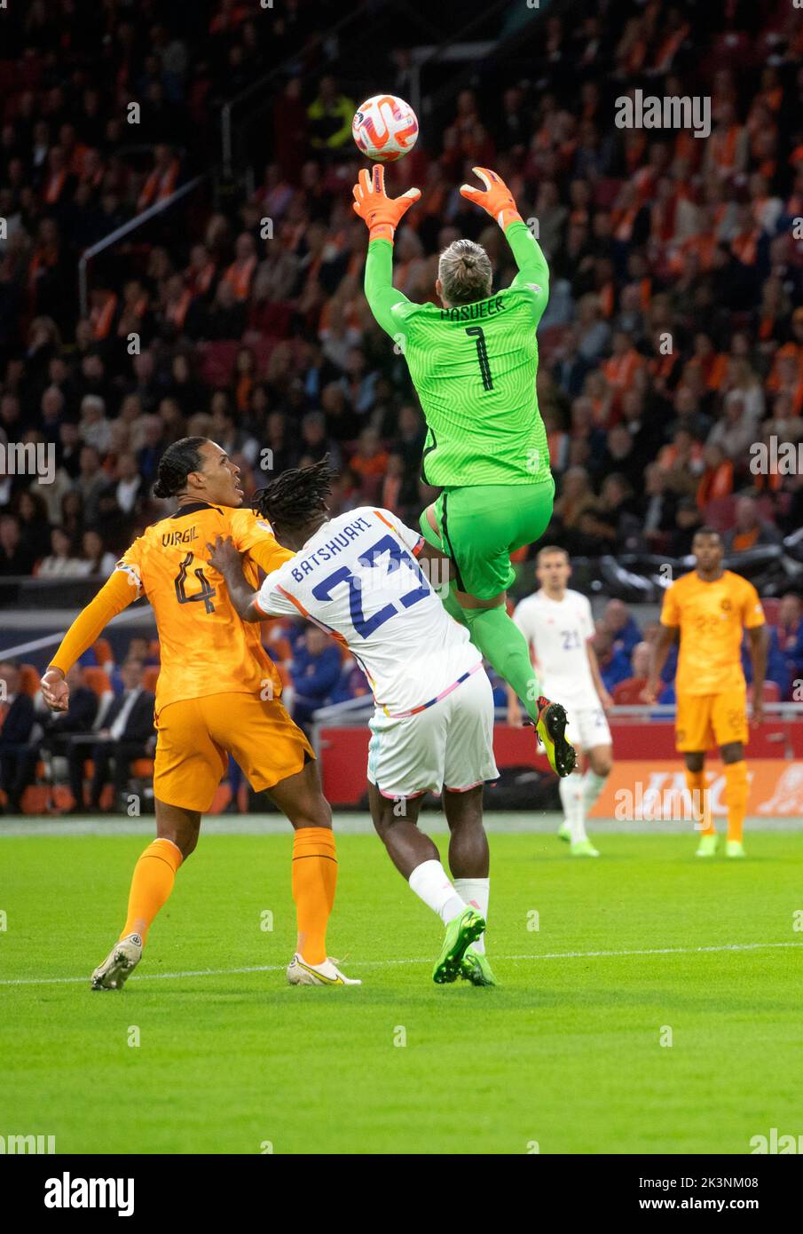 Un coffrefort pour Remko Pasveer des paysBas pendant le match de la