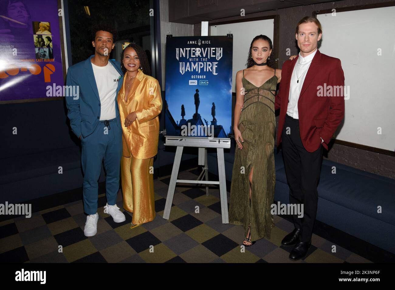 New York, États-Unis. 27th septembre 2022. Jacob Anderson, Kalyne Coleman, Bailey Bass et Sam Reid assistent à un appel photo pour la série « Anne Rice's Interview with the Vampire » qui s'est tenue au Centre de la SFI à New York, NY, sur 27 septembre 2022. (Photo par Efren Landaos/Sipa USA) crédit: SIPA USA/Alay Live News Banque D'Images