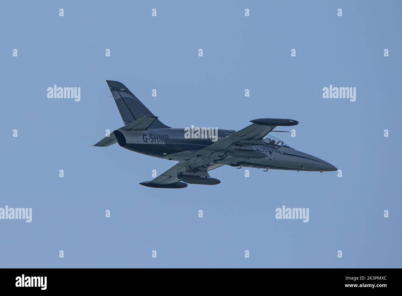 Aero L-39 Albatros G-SHMB exposition au salon de l'air de Blackpool 2022 Banque D'Images
