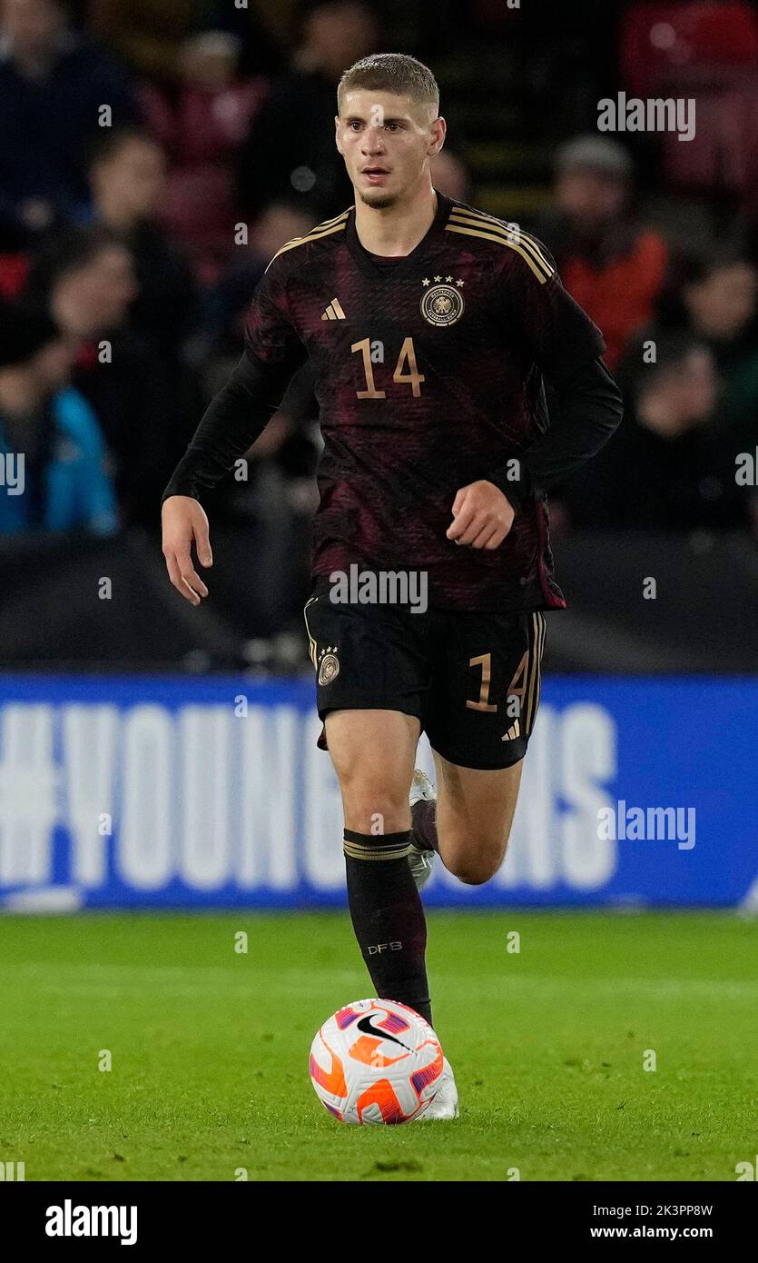 Sheffield, Angleterre, 27th septembre 2022. Marton Dardai d'Allemagne pendant le match international amical à Bramall Lane, Sheffield. Le crédit photo devrait se lire: Andrew Yates / Sportimage Banque D'Images