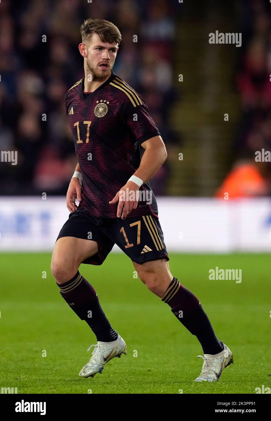 Sheffield, Angleterre, 27th septembre 2022. Jan Thielmann, d'Allemagne, lors du match international amical à Bramall Lane, Sheffield. Le crédit photo devrait se lire: Andrew Yates / Sportimage Banque D'Images