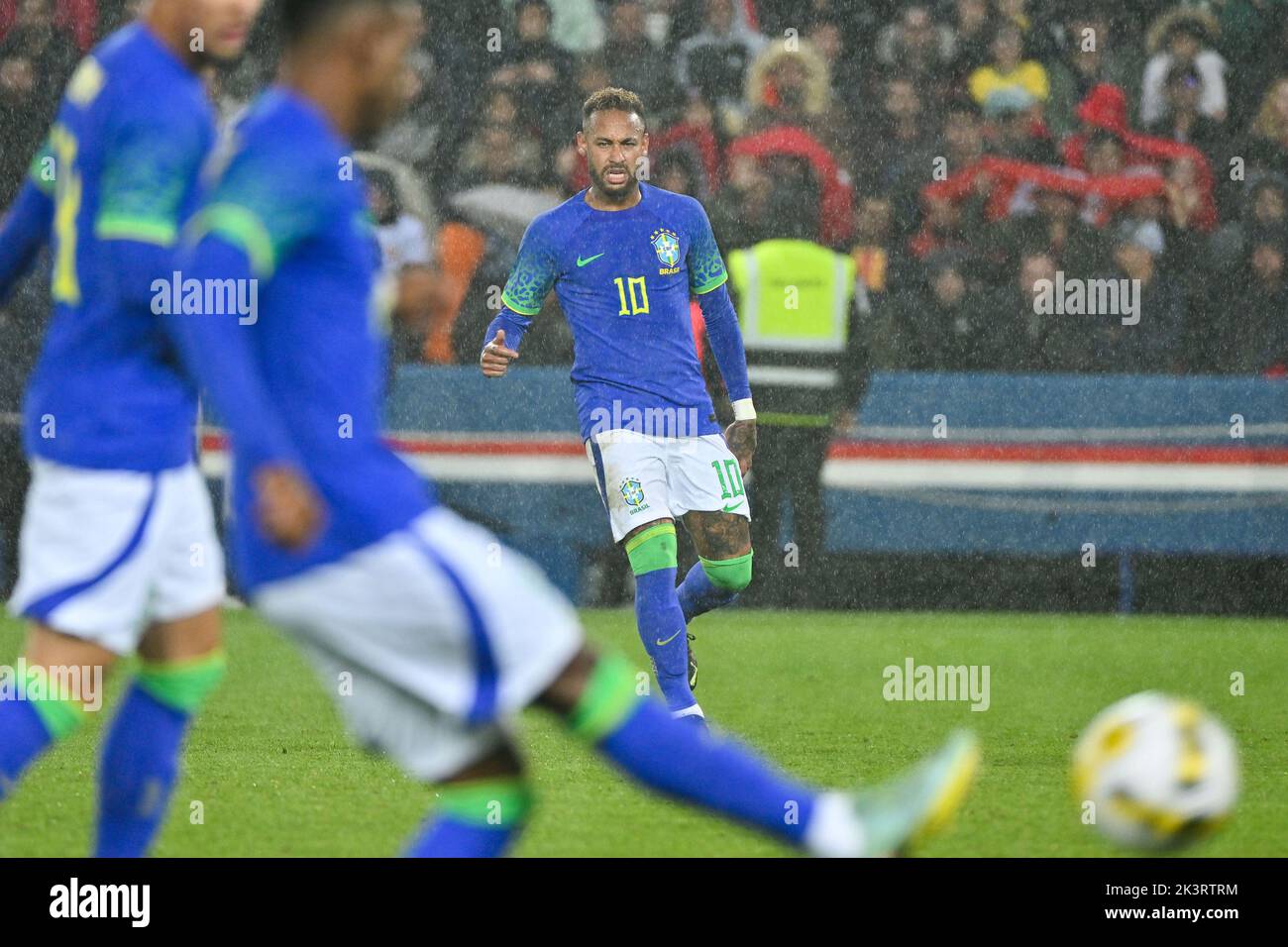 Paris, France. 27th septembre 2022. Neymar - Tunisie contre Brésil pré-coupe du monde jeu amical au Parc des Princes, Paris, France, sur 27 septembre 2022. (Photo de Lionel Urban/Sipa USA) crédit: SIPA USA/Alay Live News Banque D'Images