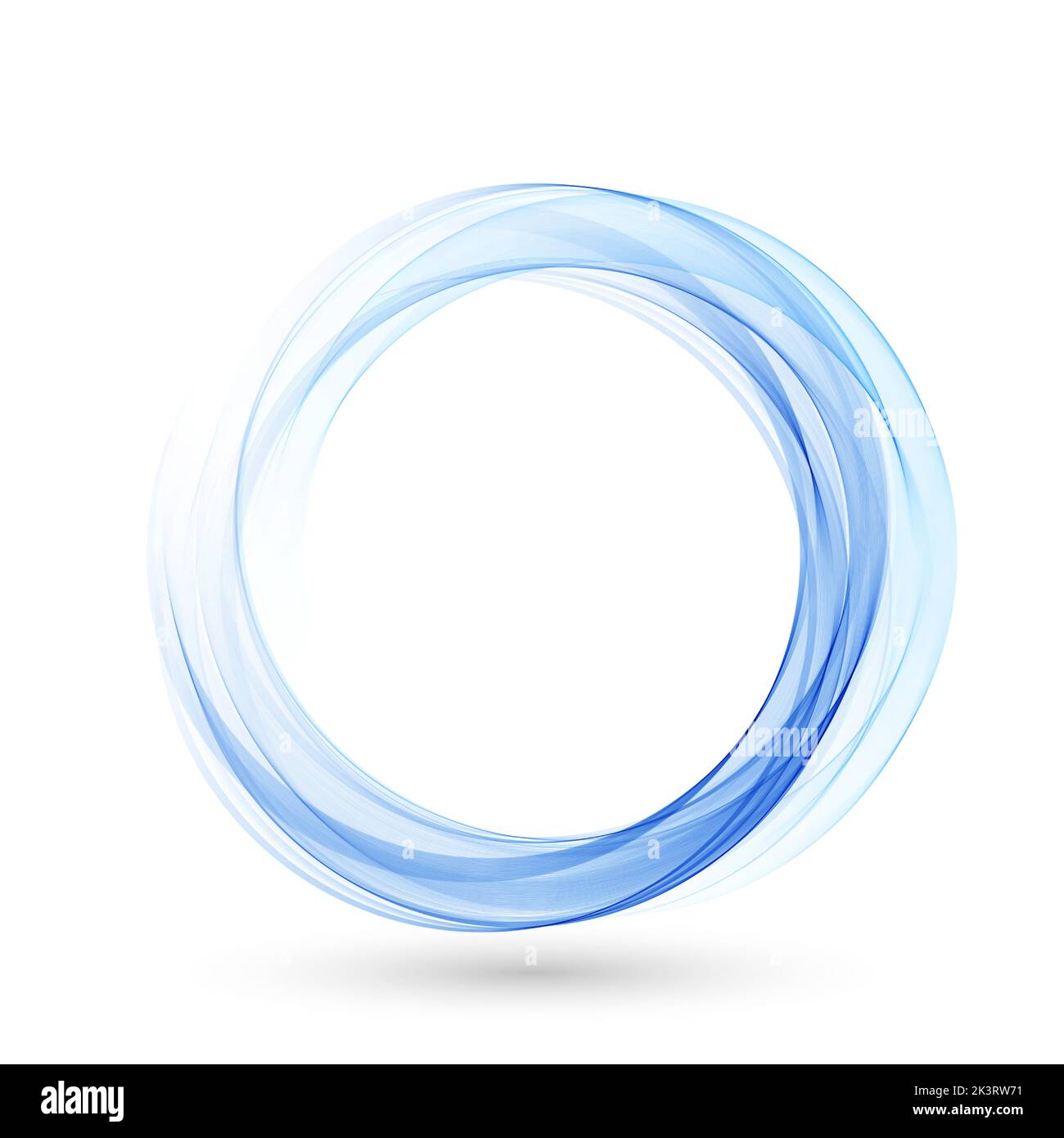 Résumé tourbillon énergie cercle bleu élément design vague. Illustration de Vecteur