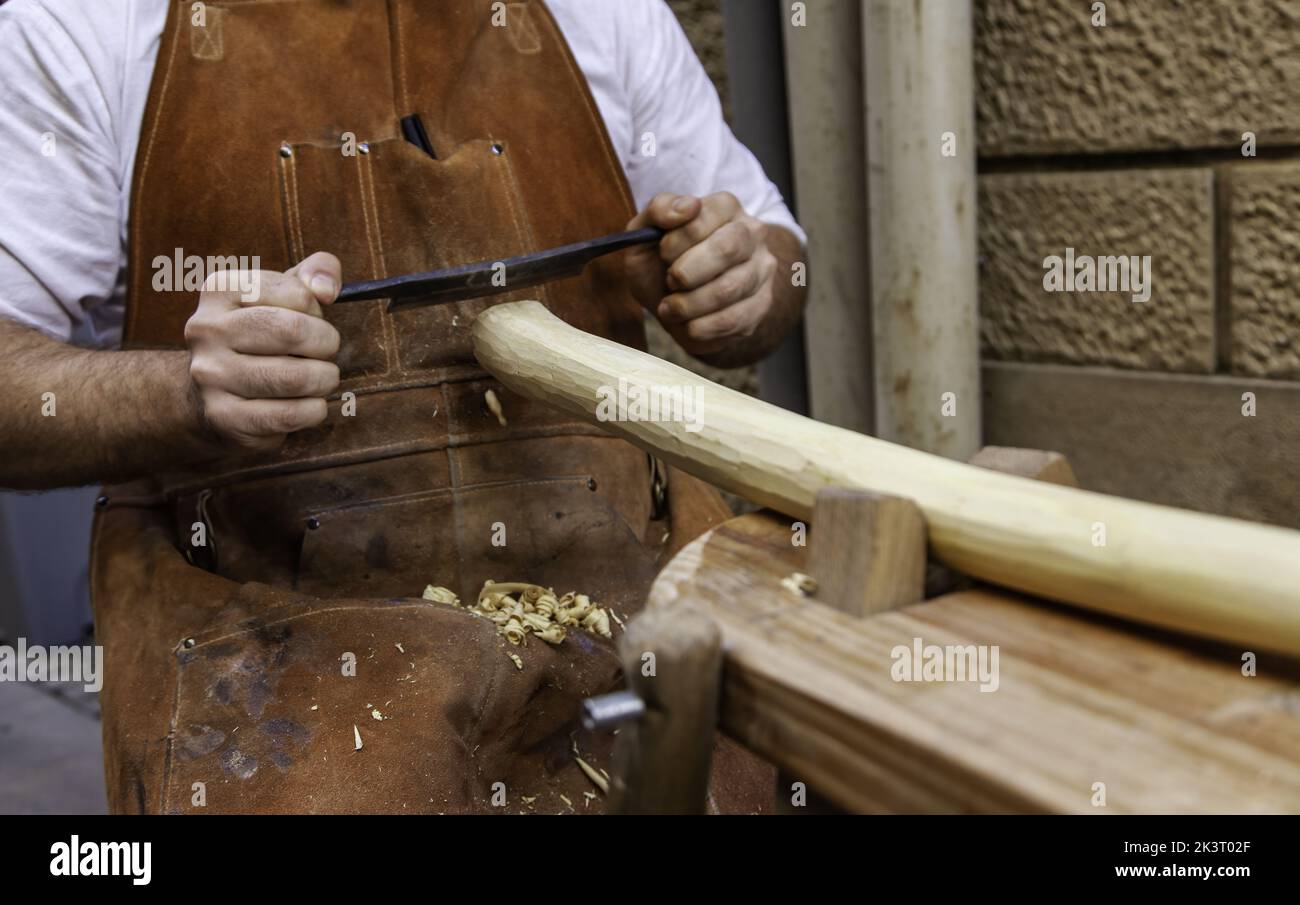 Détail de l'art traditionnel du bois, création avec bois Banque D'Images