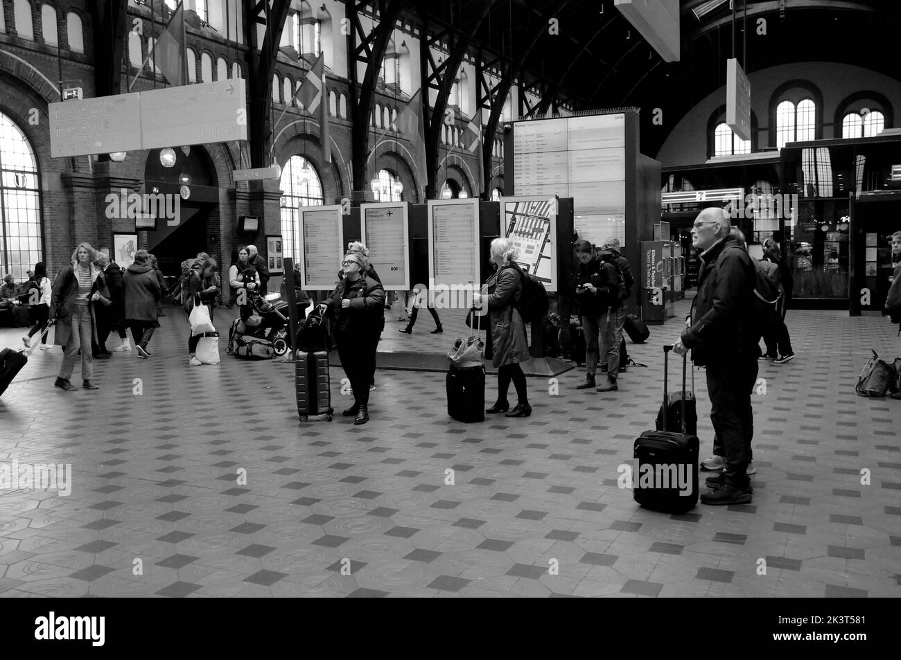 Copenahgen /Denmark/28 Septemeber2022/la gare principale de Copenhague dans la capitale danoise. (Photo. Francis Joseph Dean/Dean photos. Banque D'Images