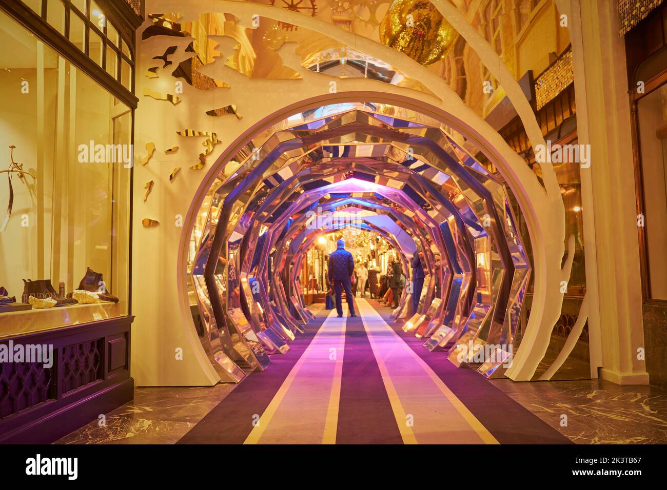 Burlington Arcade Christmas Decorations, Piccadilly, Londres Banque D'Images