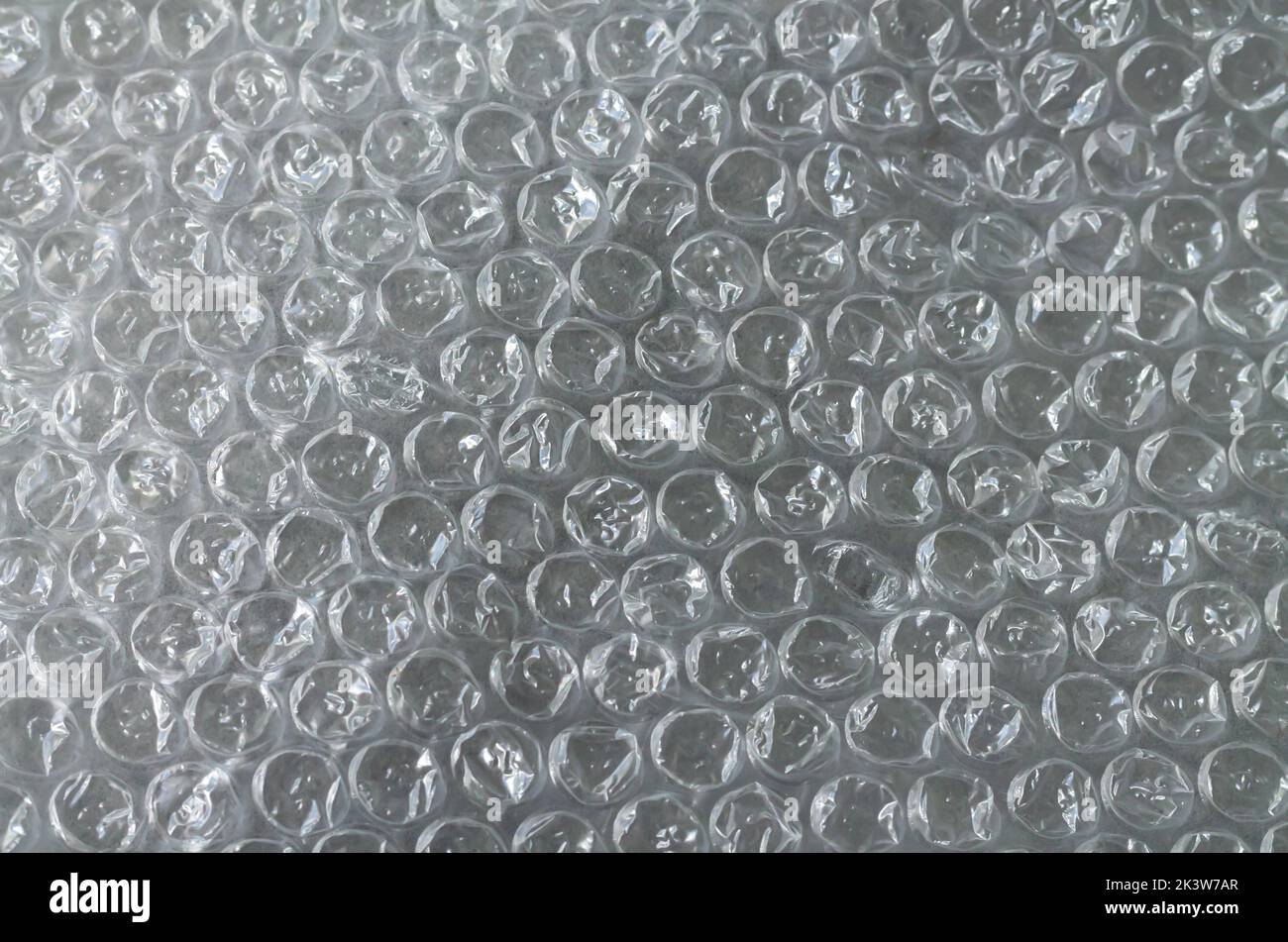 Film d'emballage à bulles en polyéthylène plastique Banque D'Images