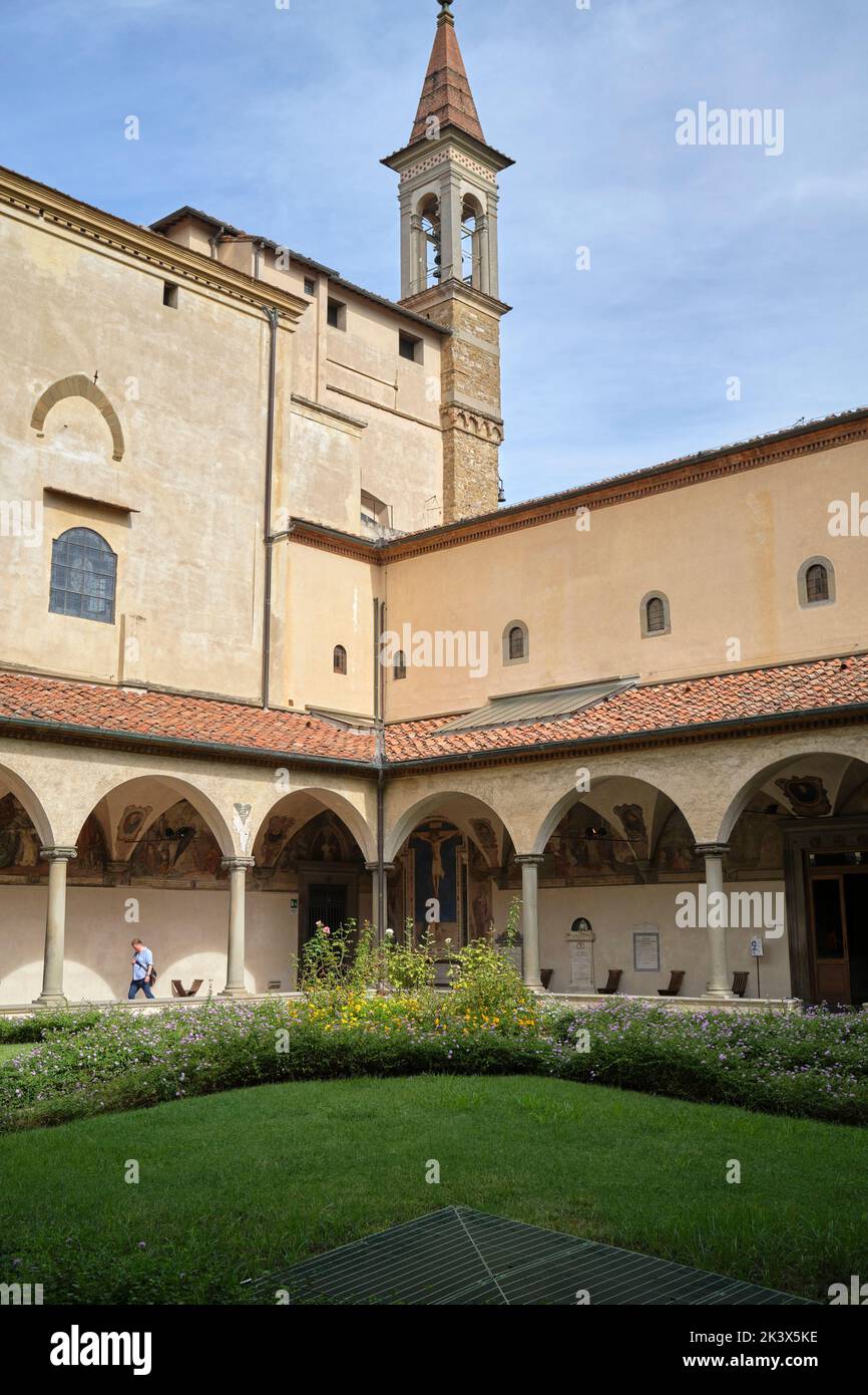 Le cloître au Museo San Marco à Florence Italie Banque D'Images