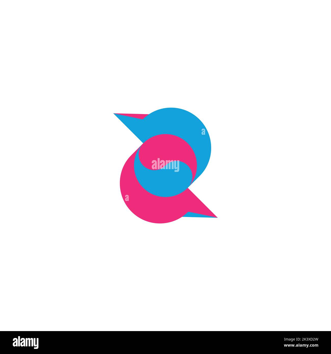 lettre z amusant heureux coloré design logo vecteur Illustration de Vecteur