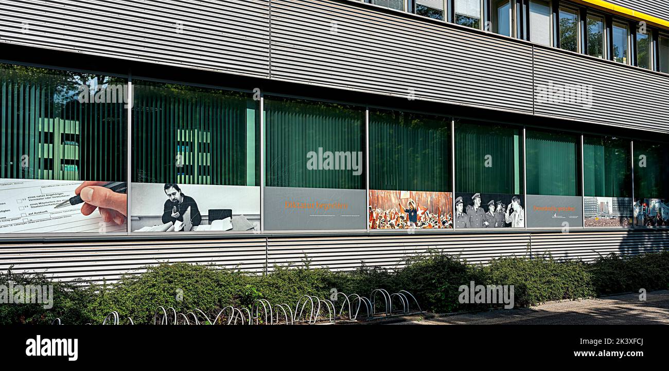 Stasi Archive Berlin, Campus pour la démocratie, Karl-Liebknecht-Straße, Allemagne Banque D'Images