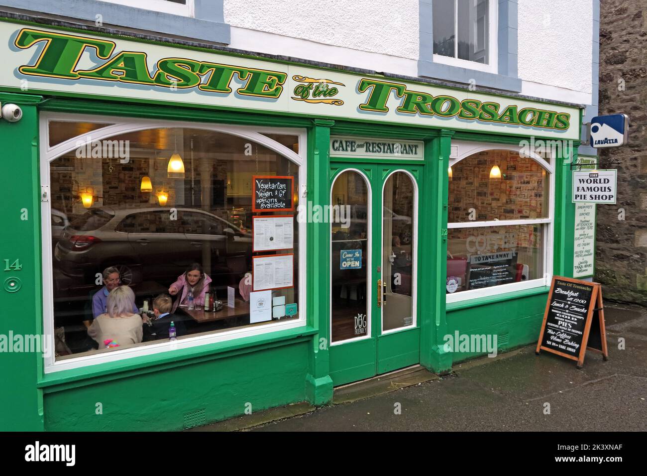 Susi's, Taste of the Trossachs, Loch Lomond et parc national des Trossachs, 12 main St, Callander, Perthshire, Écosse, Royaume-Uni, FK17 8BB Banque D'Images
