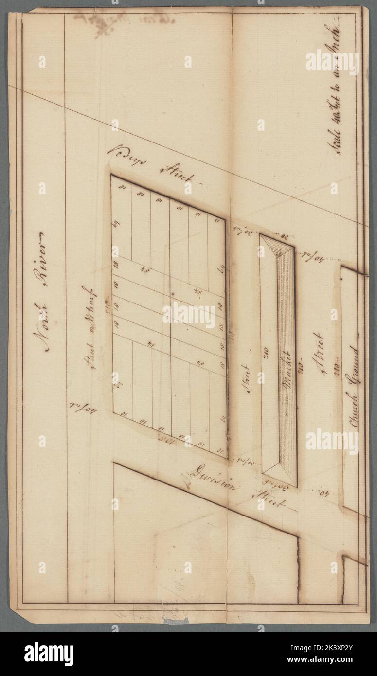 Marché de l'ours 1770 - 1800. Cartographie. Cartes, levés, levés de terres. Division des manuscrits et des archives Banque D'Images