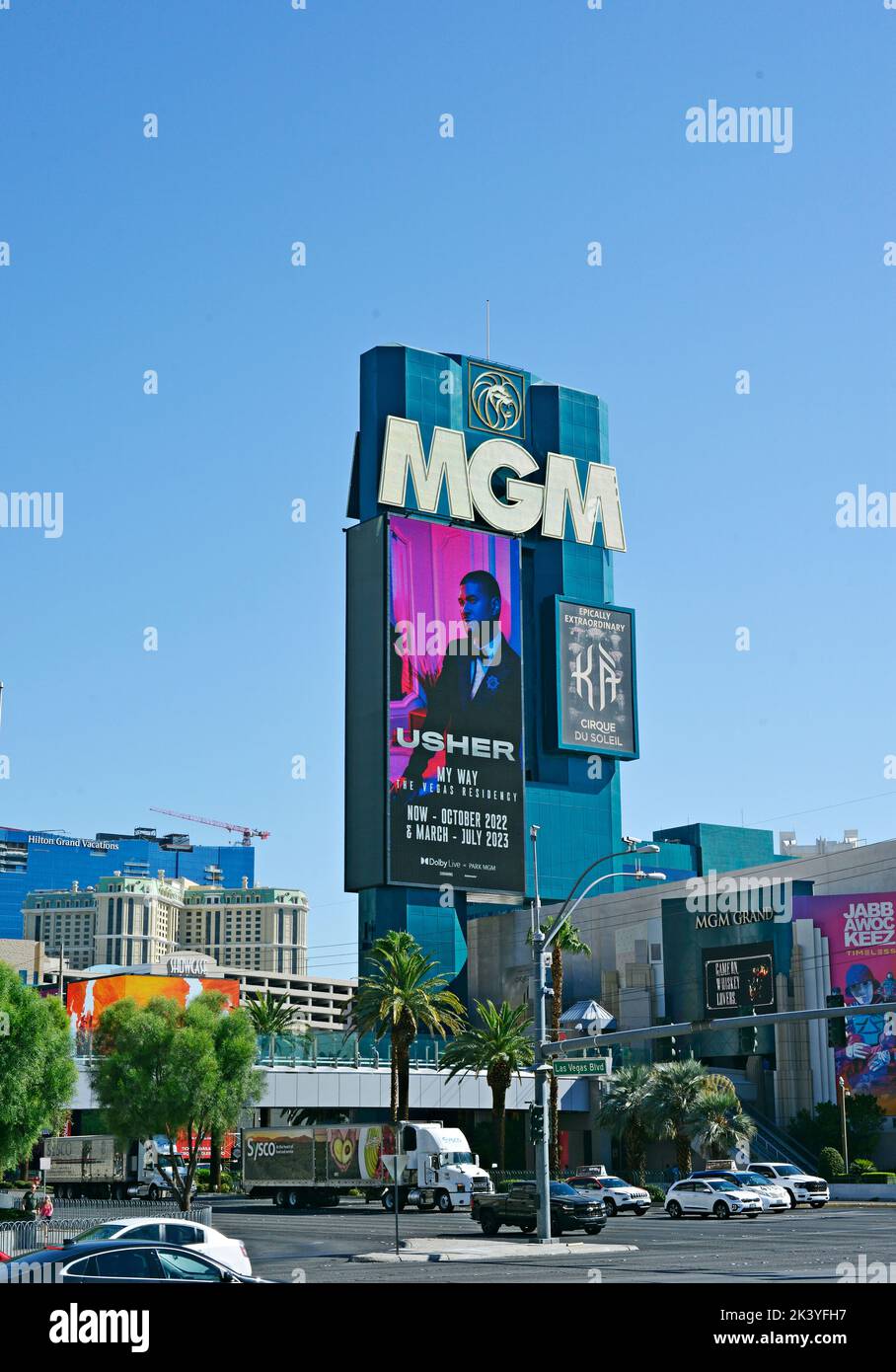 MGM casino hôtel situé sur le Strip de Las Vegas, Nevada, États-Unis Banque D'Images