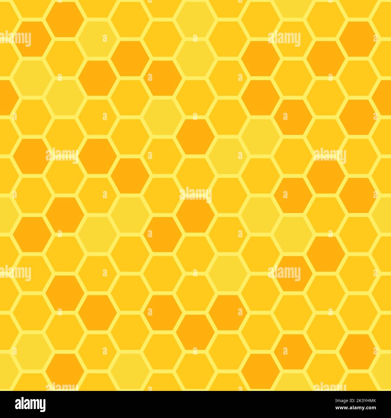 Motif nid d'abeille sans couture avec cellules hexagonales Illustration de Vecteur