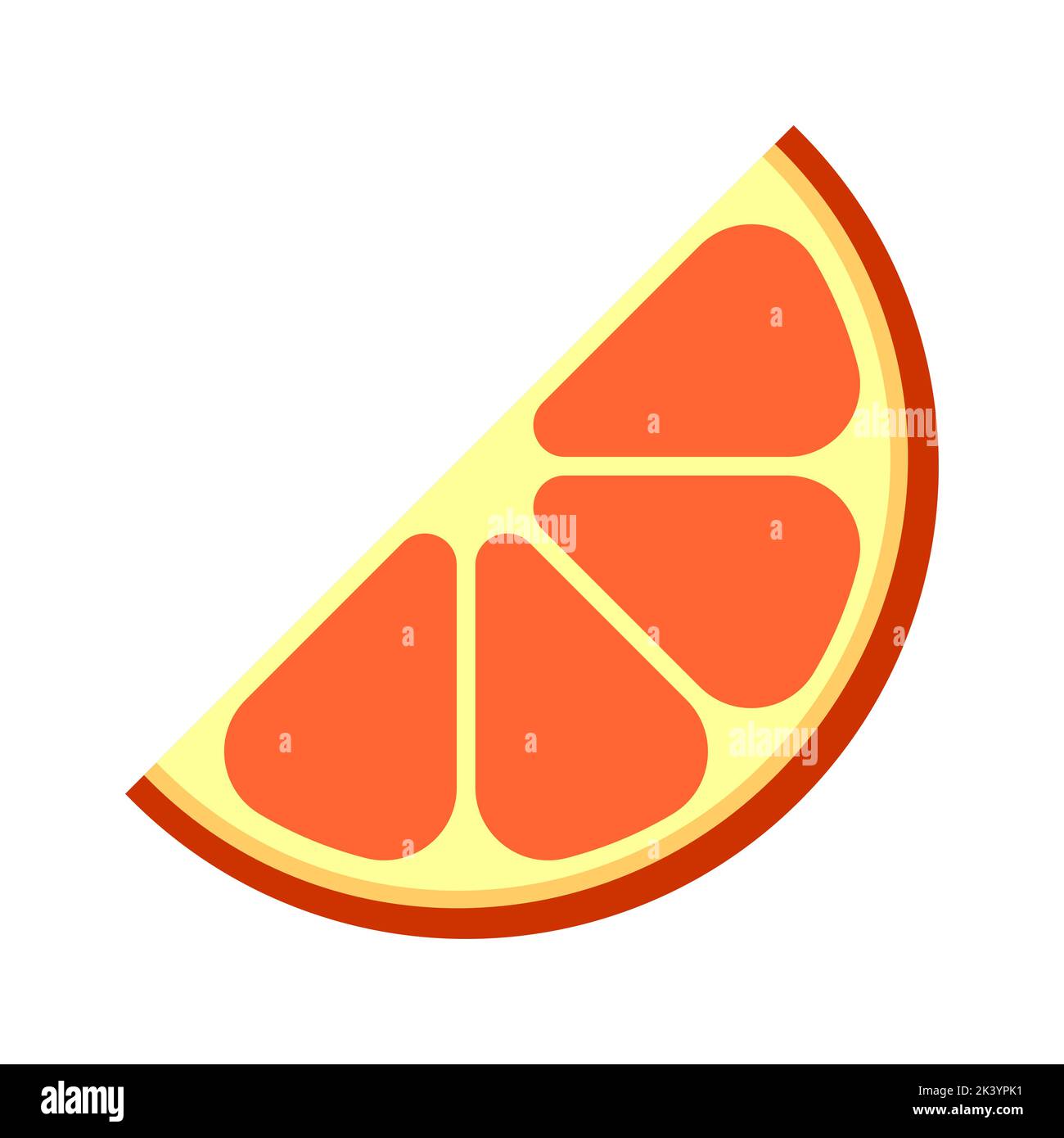 Image de tranche de pamplemousse. Illustration vectorielle Illustration de Vecteur