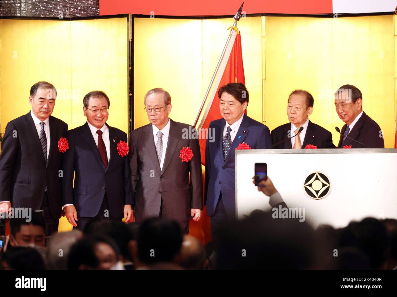With the prime minister of japan kakuei tanaka Banque de photographies ...