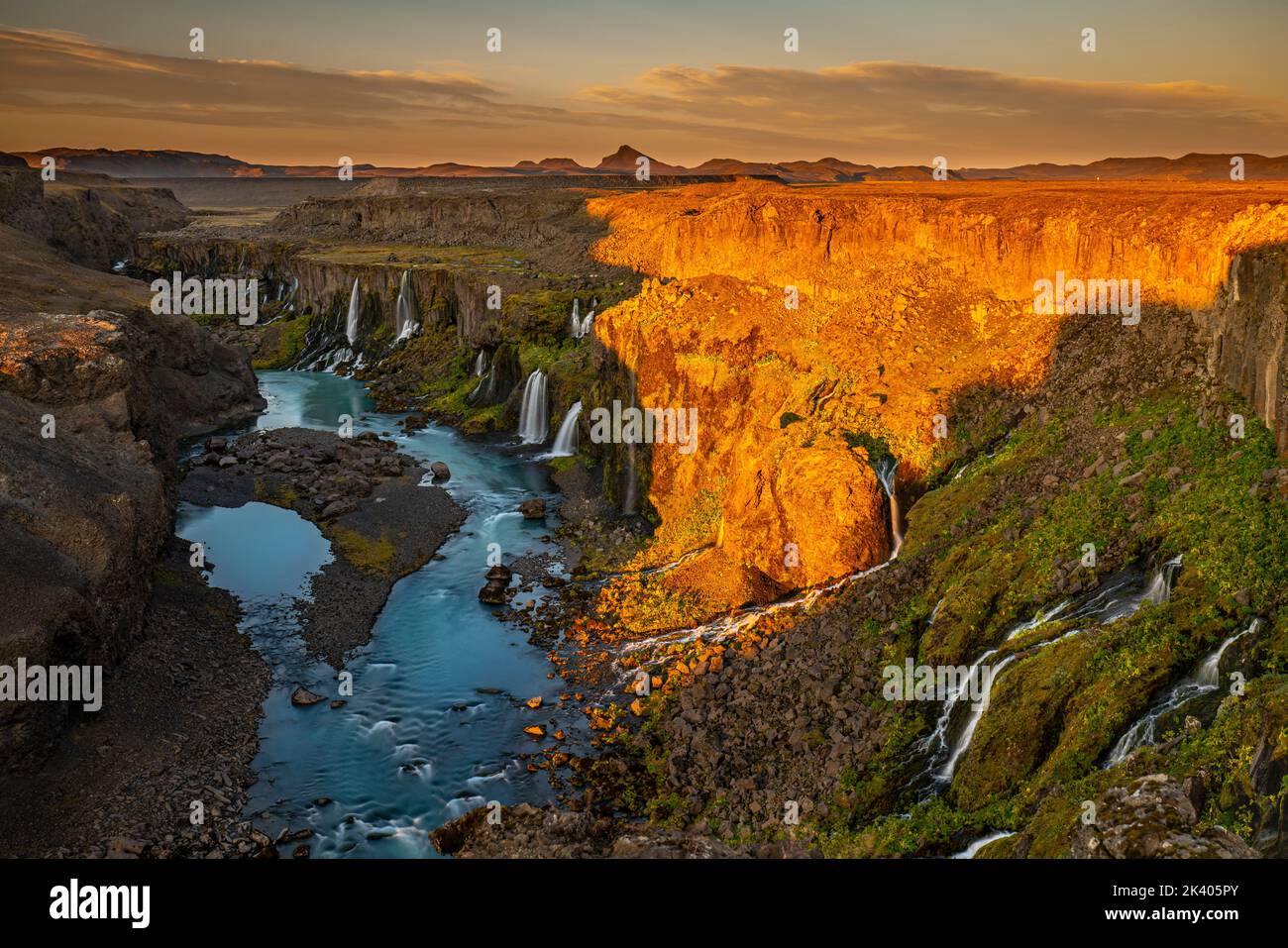 SIGOLDUGLJUFUR HIGHLANDS ISLANDE Banque D'Images