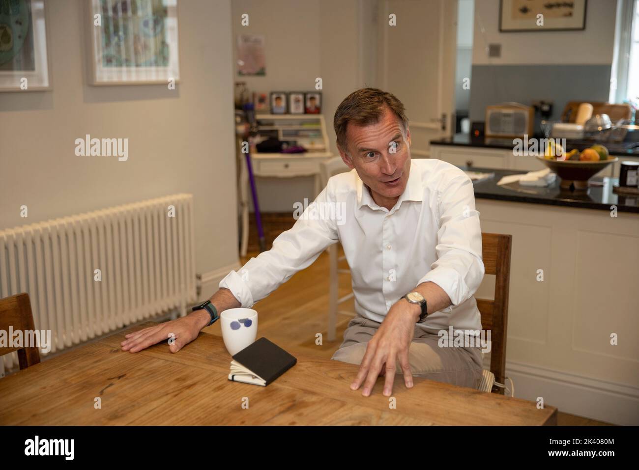 Jeremy Hunt, ancien ministre du Parti conservateur chez lui à Pimlico, Londres, Angleterre, Royaume-Uni Banque D'Images