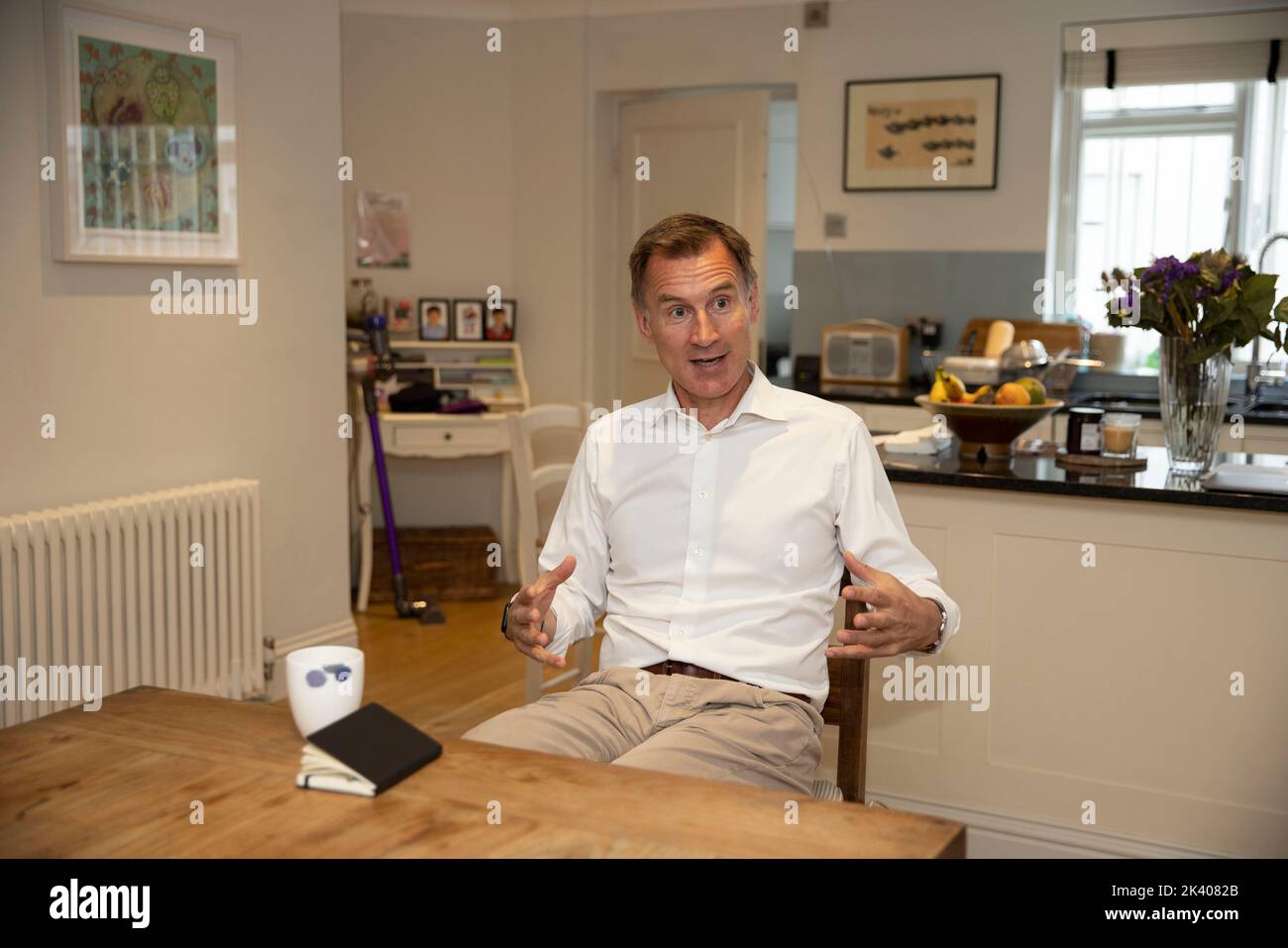 Jeremy Hunt, ancien ministre du Parti conservateur chez lui à Pimlico, Londres, Angleterre, Royaume-Uni Banque D'Images