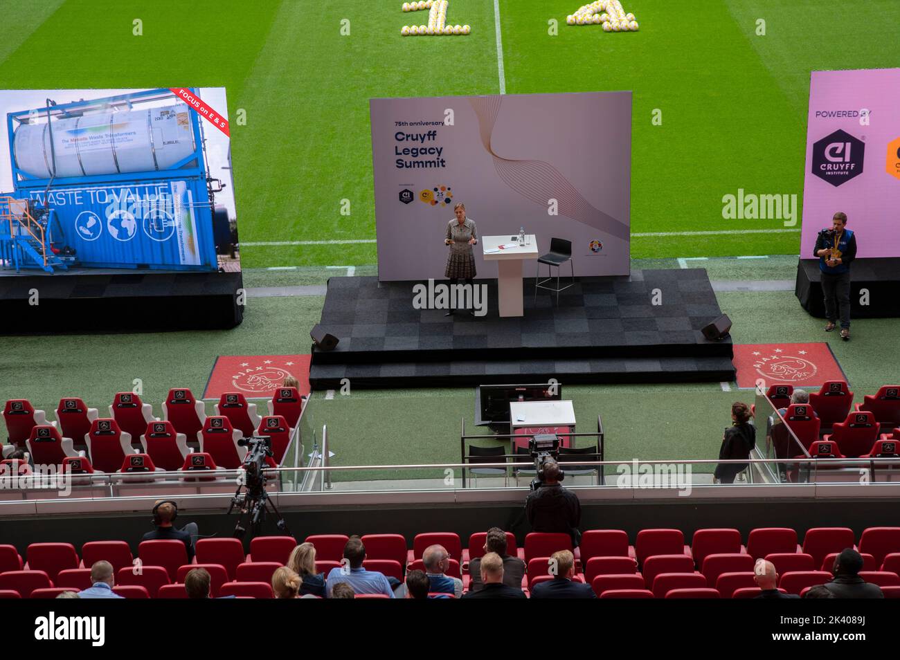 Le Sommet de l'héritage Johan Cruijff à l'arène Johan Cruijff à Amsterdam, pays-Bas 21-9-2022 Banque D'Images