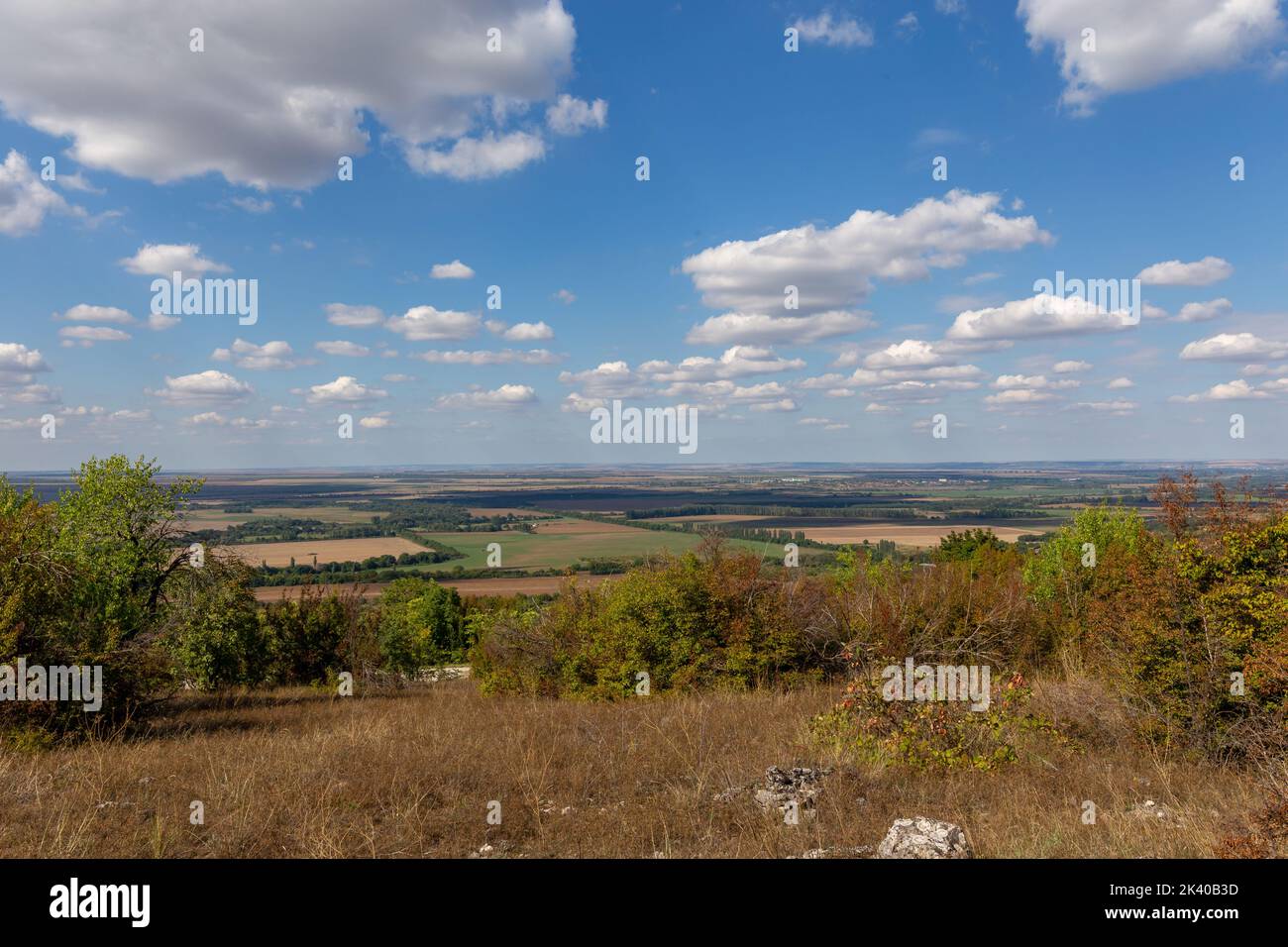 La nature de la région de Lovech en Bulgarie. La plaine du Danube et le canyon de Stara Planina. Banque D'Images