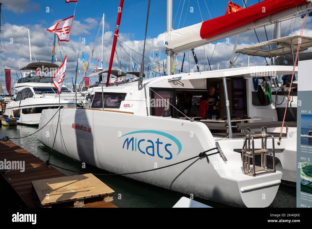 Yachts au Southampton Boat Show 2022 Banque D'Images