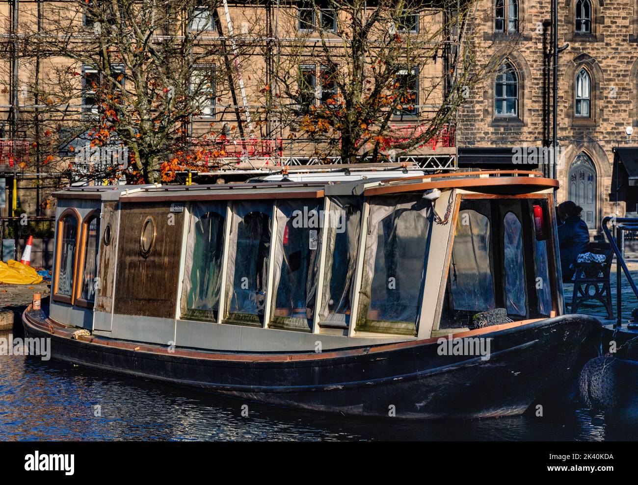 Hebden Bridge, une ville de marché dans la vallée supérieure du Calder dans le West Yorkshire, en Angleterre. Banque D'Images