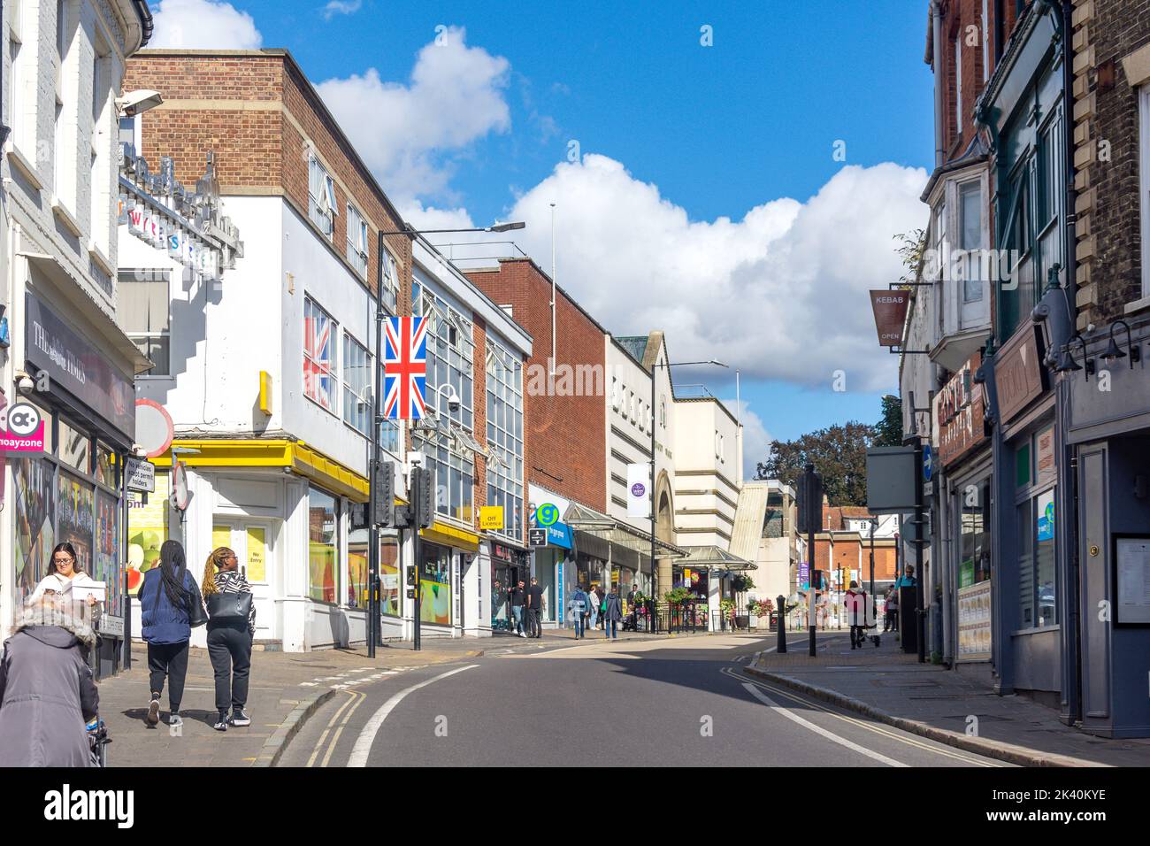 Botolphs Street, Colchester, Essex, Angleterre, Royaume-Uni Banque D'Images