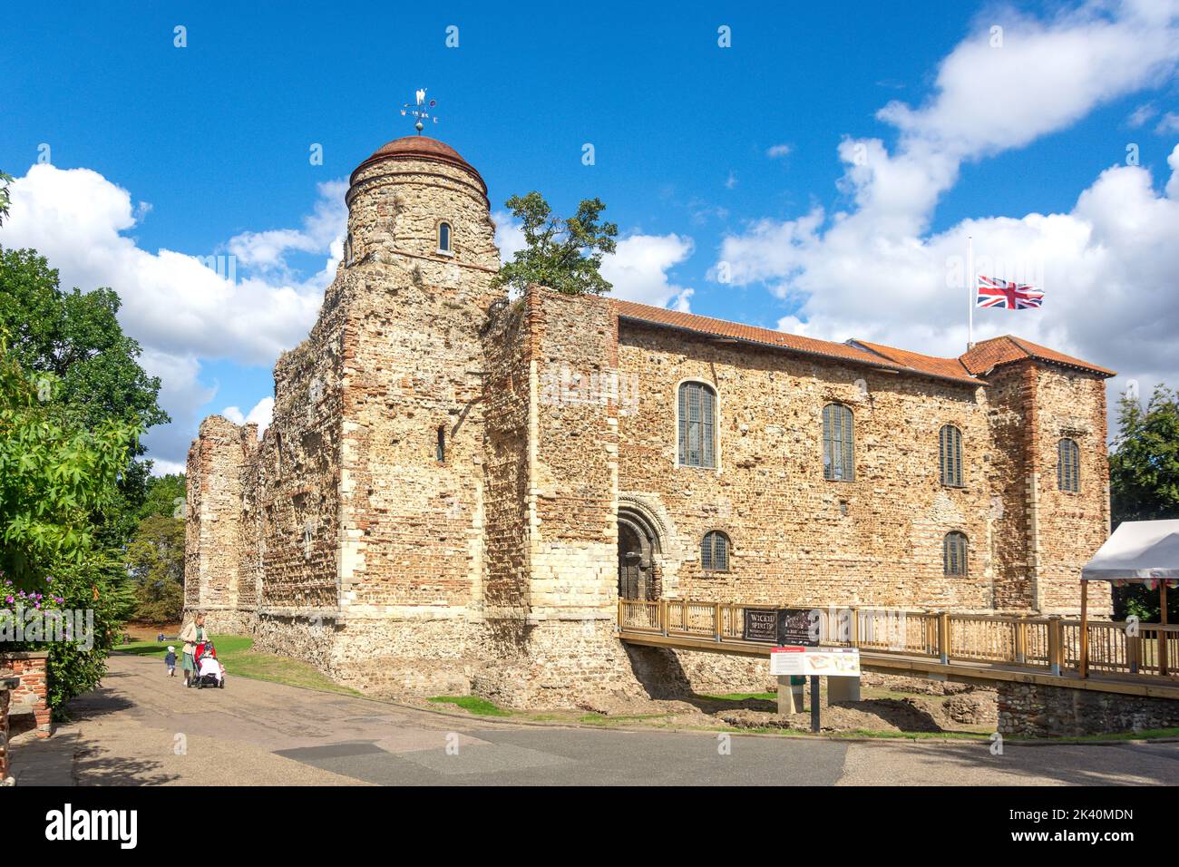 11th Century Colchester Castle, Upper Castle Park, Colchester, Essex, Angleterre, Royaume-Uni Banque D'Images