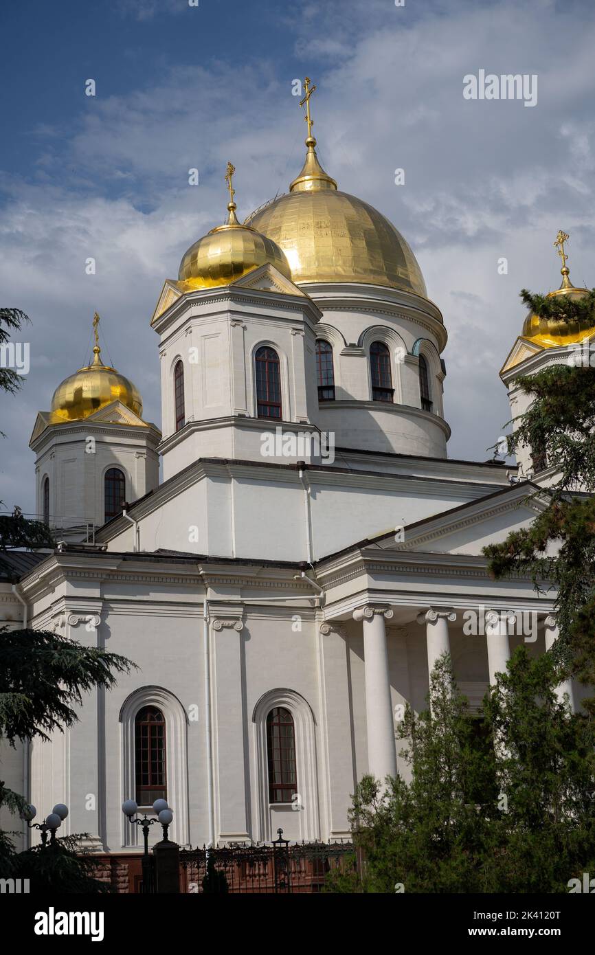 Cathédrale Alexandre Nevsky à Simferopol, Crimée. Banque D'Images