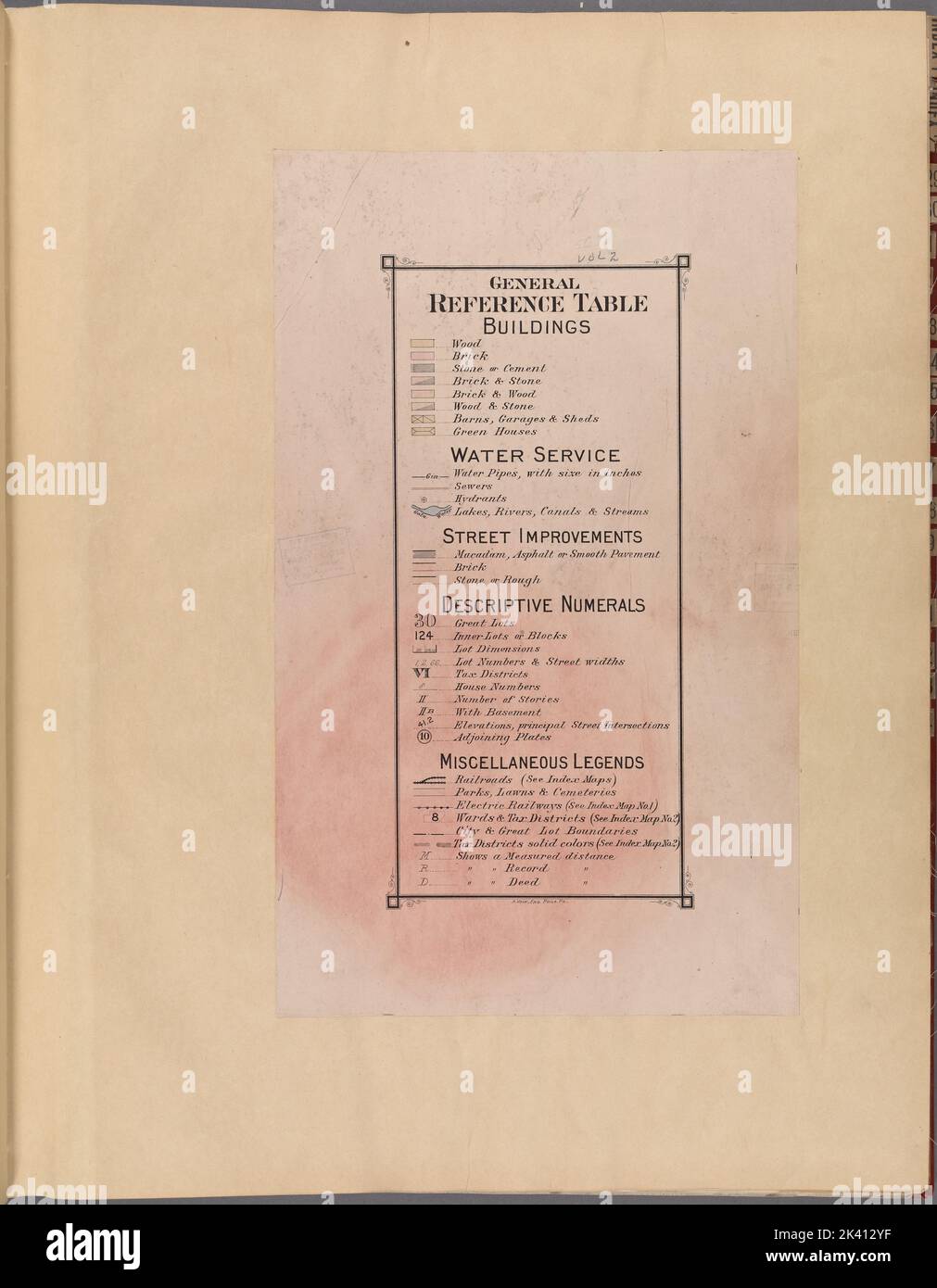 Tableau de référence cartographique. Atlas, cartes. 1915. Lionel Pincus et Princess Firyal Map Division. Région métropolitaine de Buffalo (New York) , VMaps. Banque D'Images