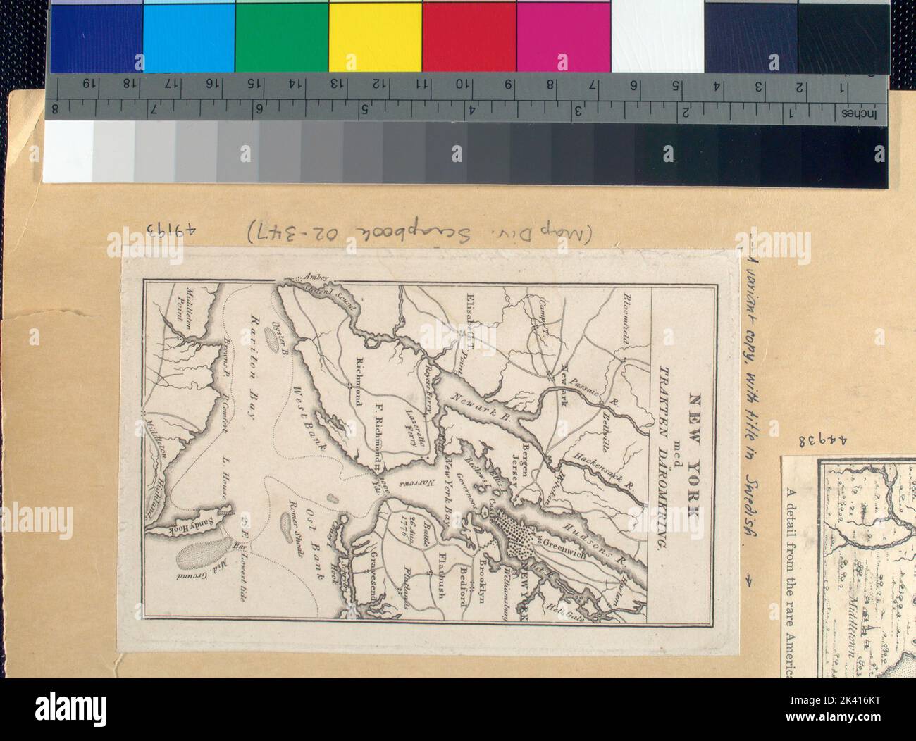 New York med trakten däromkring. Cartographie. Cartes. 1828. Lionel Pincus et Princess Firyal Map Division. Port de New York (N.Y. et N.J.), région métropolitaine de New York Banque D'Images