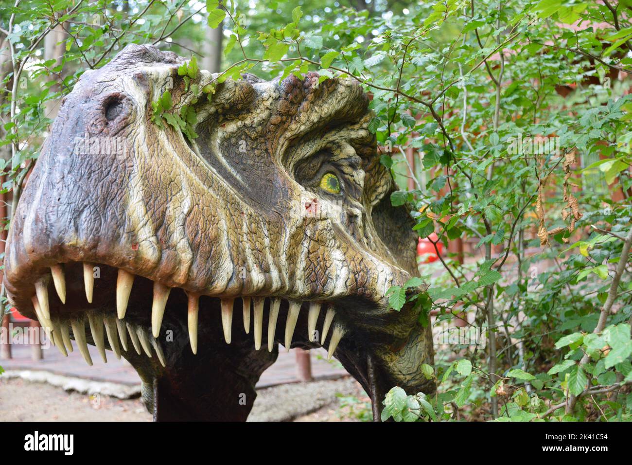 Tyrannosaurus du parc jurassic Banque D'Images