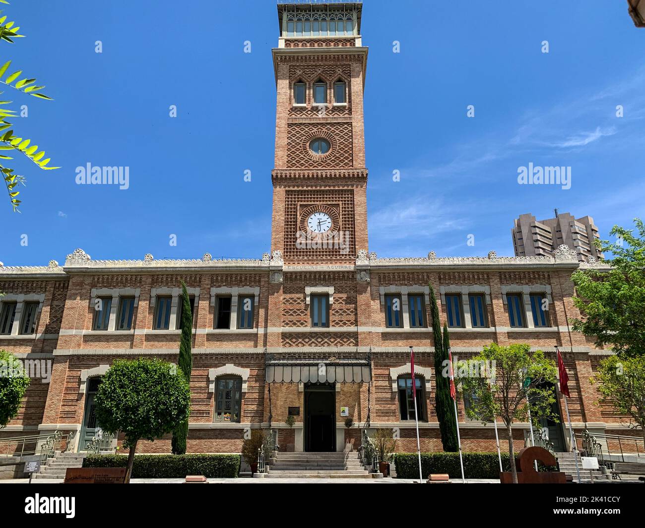 Espagne, Madrid. Casa Arabe, un centre culturel pour promouvoir la compréhension entre l'Espagne et le monde arabe. Banque D'Images