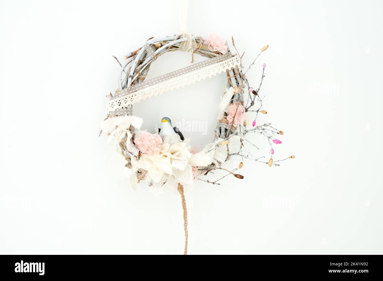 Couronne de printemps décorative Banque D'Images