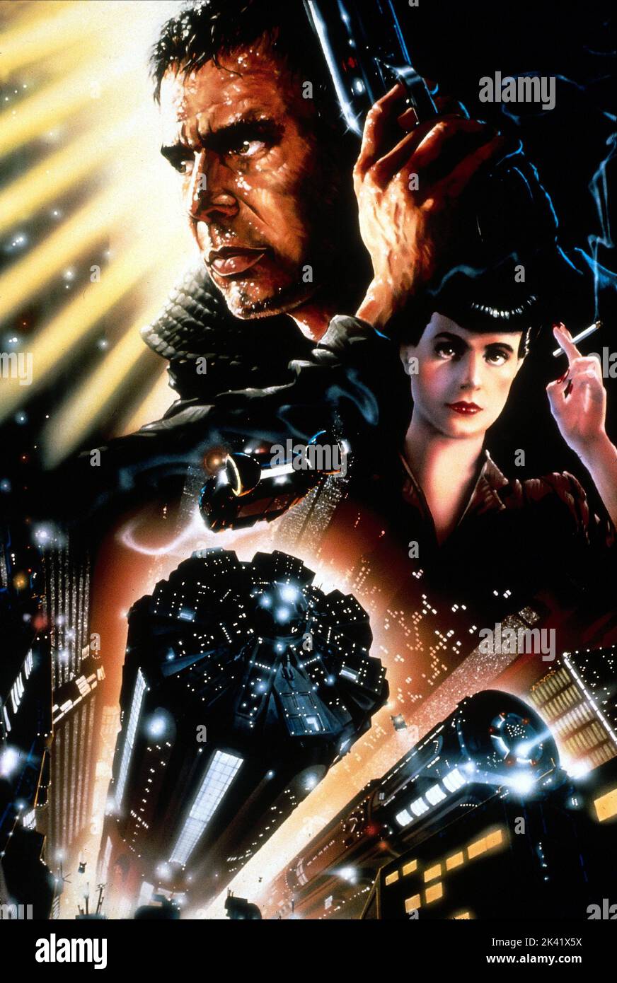 Chemin de lame 1982. Affiche de film Blade Runner. Banque D'Images